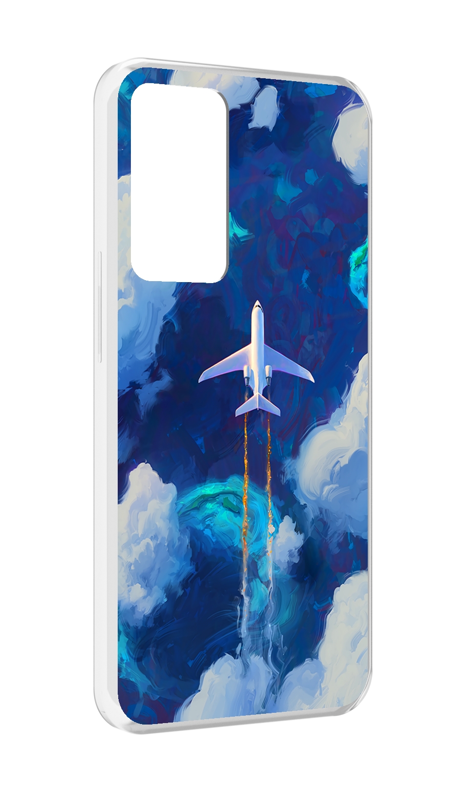 

Чехол MyPads самолет-в-небе-рисунок для OPPO Reno 8 Lite, Прозрачный, Tocco