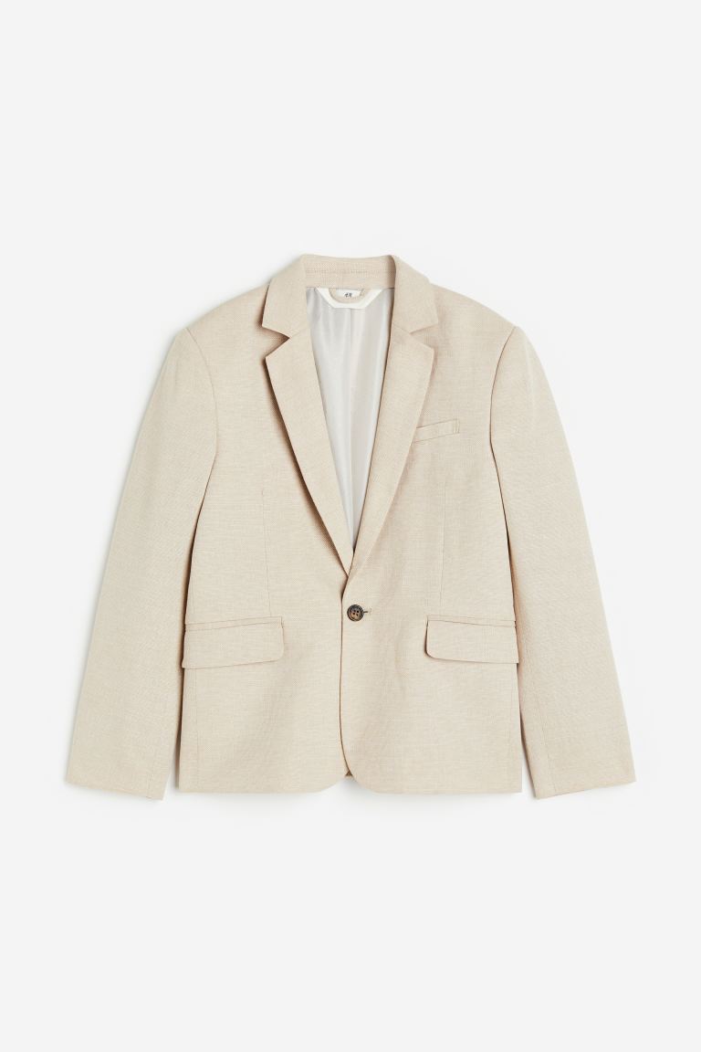 Пиджак детский H&M 0754138, цвет светло-бежевый, размер 164 (доставка из-за рубежа)