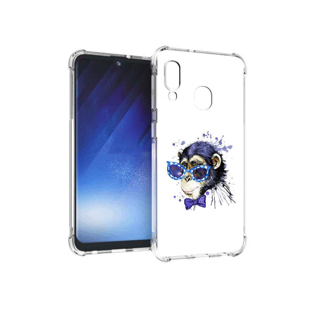 

Чехол MyPads Tocco для Samsung Galaxy A20e акварельная обезьяна (PT133424.505.216), Прозрачный, Tocco