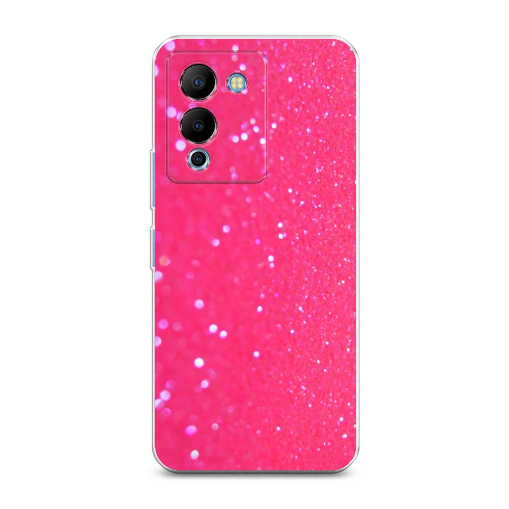 

Силиконовый чехол "Малиновые блестки рисунок" на Infinix Note 12 G96, Малиновые блестки рисунок