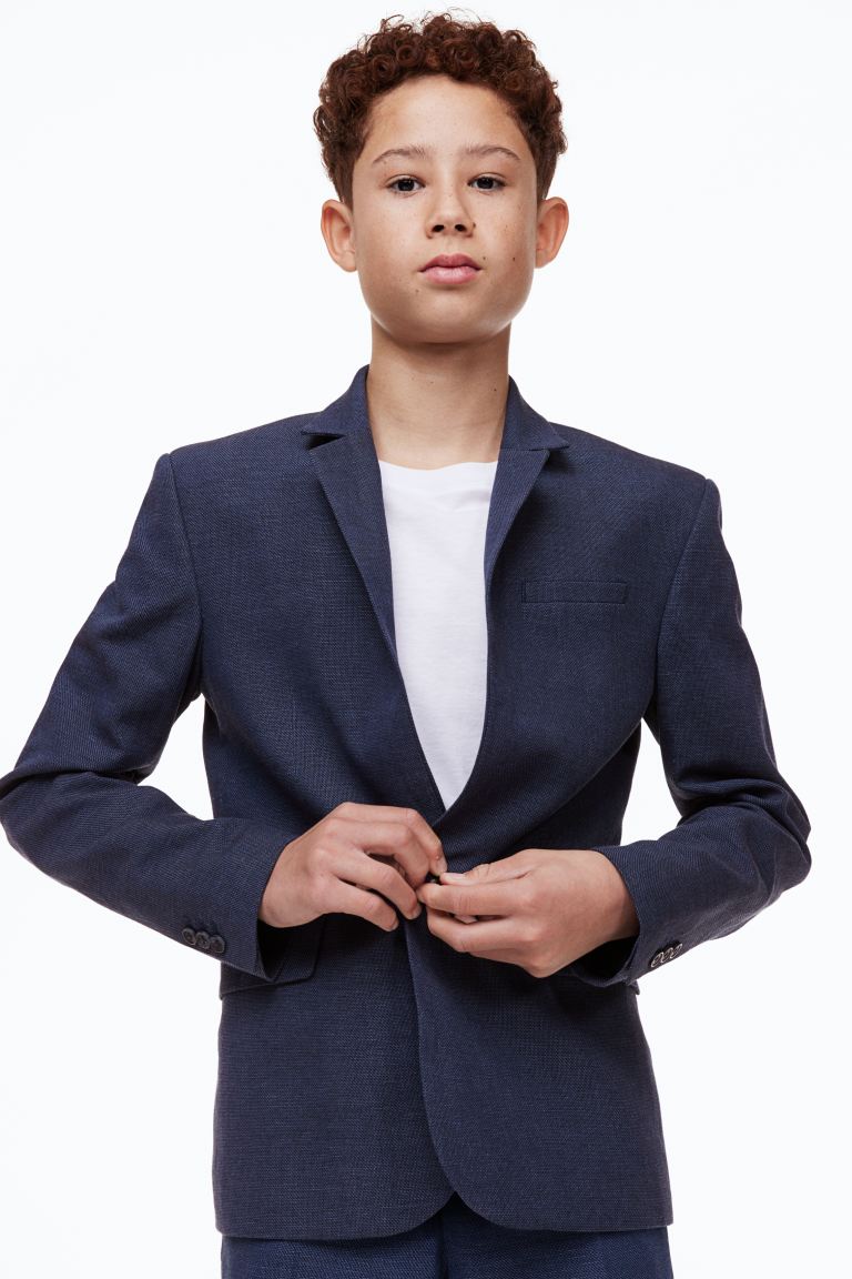 Пиджак детский H&M 0754138, цвет темно-синий, размер 134 (доставка из-за рубежа)
