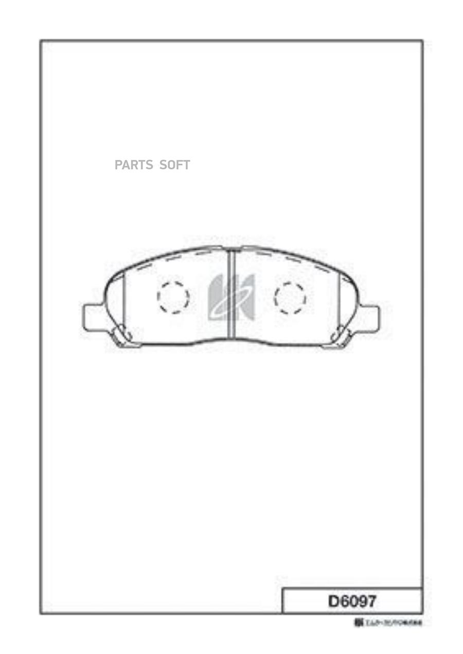 

Колодки MITSUBISHI PAJERO 2,3 ,SPORT 94-03 () 1шт KASHIYAMA D6097