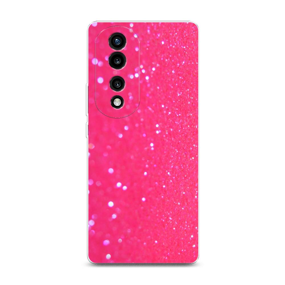 

Силиконовый чехол "Малиновые блестки рисунок" на Honor 70 Pro, Малиновые блестки рисунок