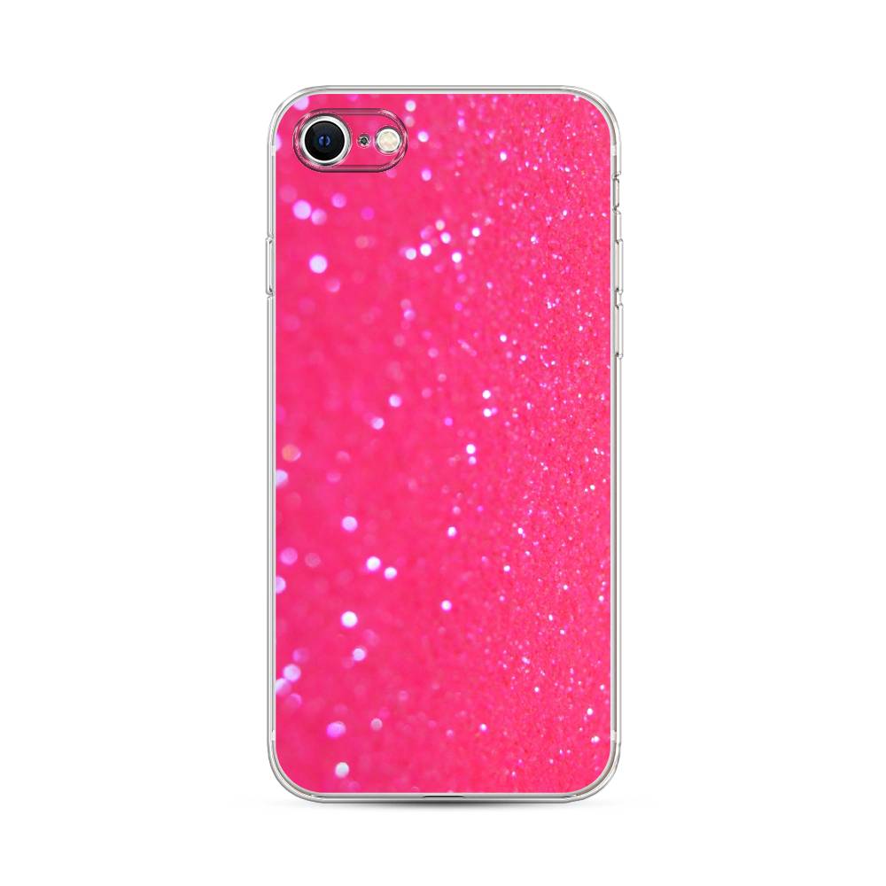 

Силиконовый чехол "Малиновые блестки рисунок" на Apple iPhone SE 2020, 12450-3