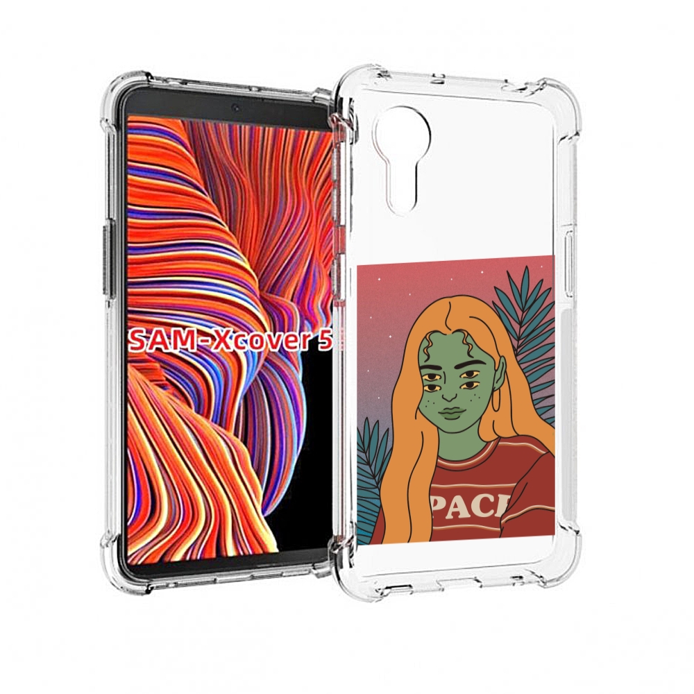 

Чехол MyPads четырехглазая девушка женский для Samsung Galaxy Xcover 5, Прозрачный, Tocco