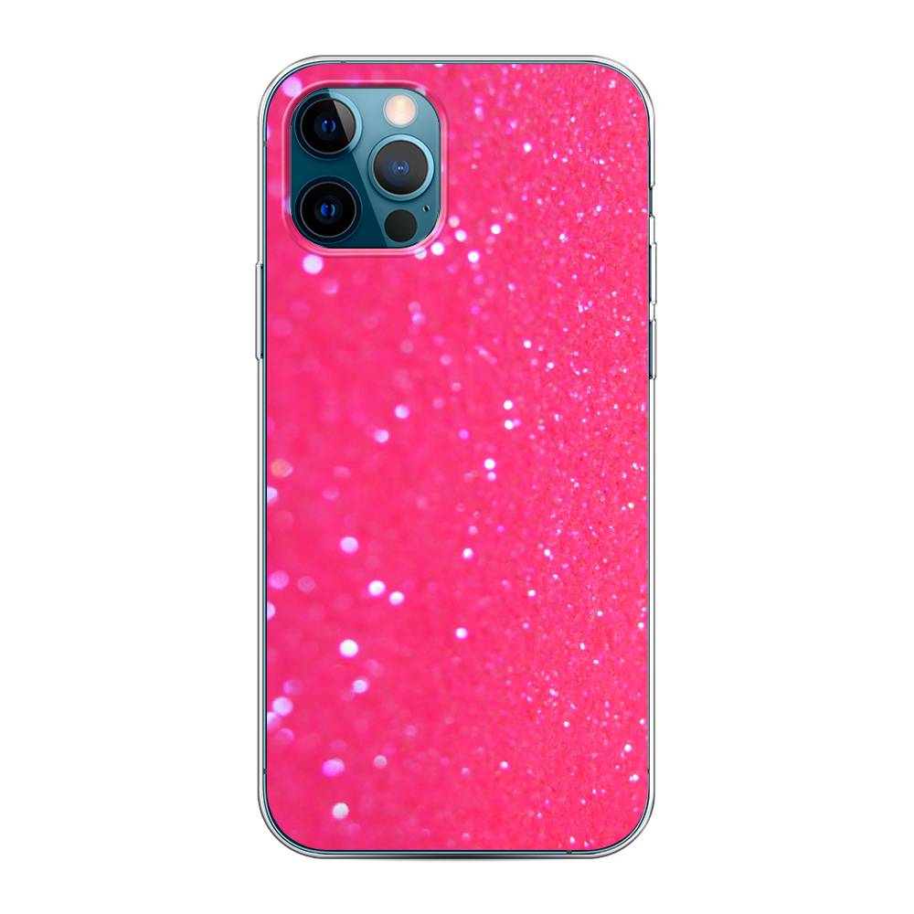 

Силиконовый чехол "Малиновые блестки рисунок" на Apple iPhone 12 Pro, 12850-3
