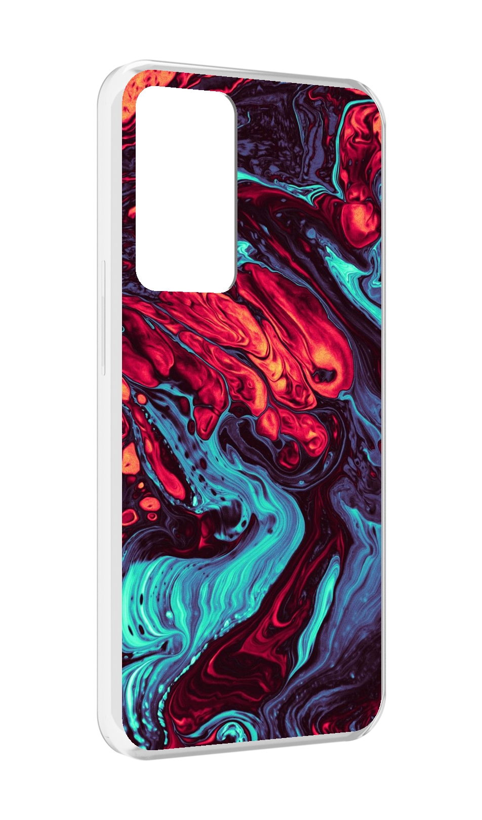 

Чехол MyPads разбавленная краска для OPPO Reno 8 Lite, Прозрачный, Tocco