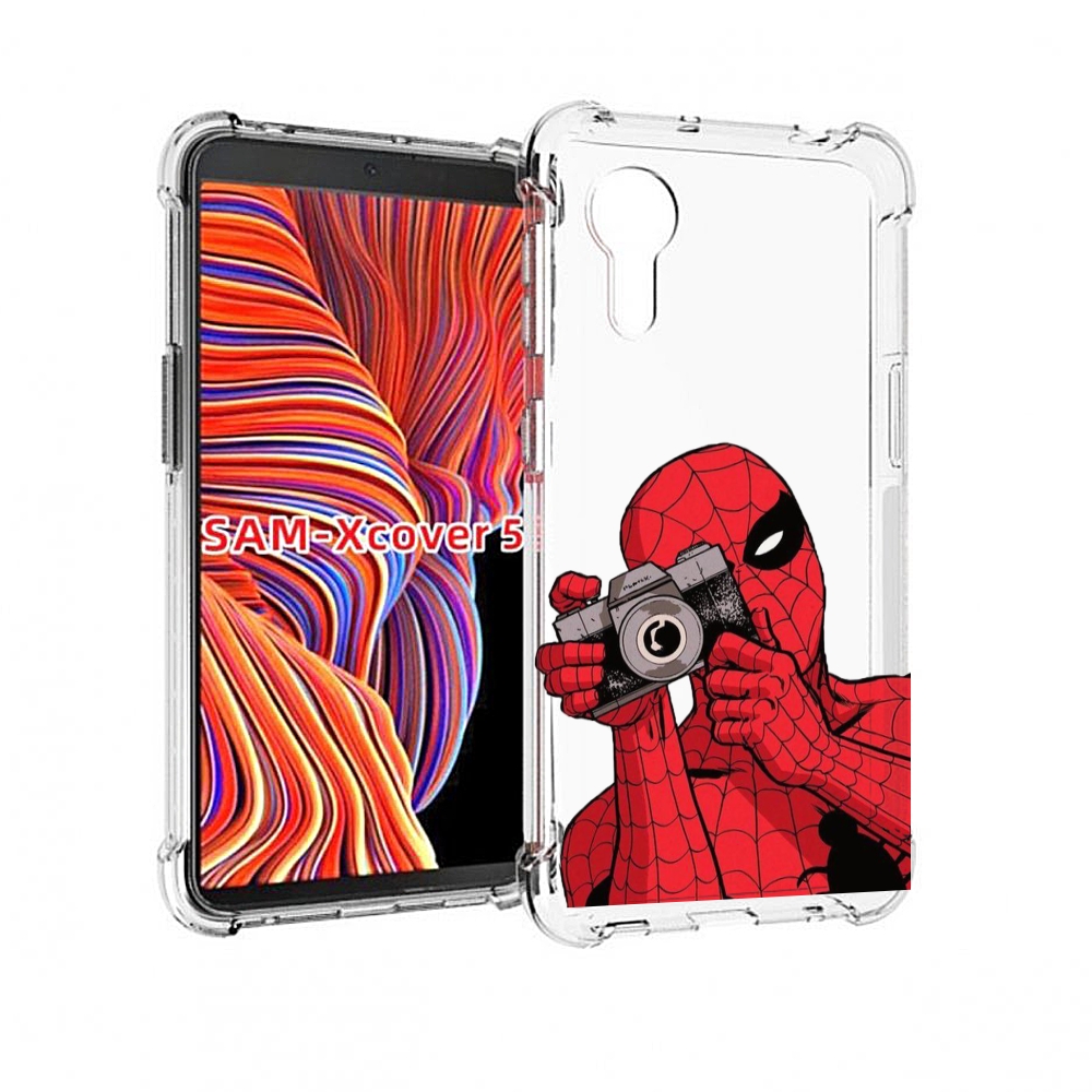 

Чехол MyPads человек паук фотограф детский для Samsung Galaxy Xcover 5, Прозрачный, Tocco