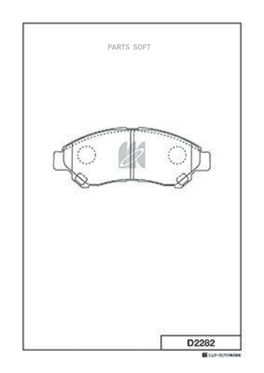 

Колодки дисковые передние Toyota LiteAce 1.5 08> D2282-01