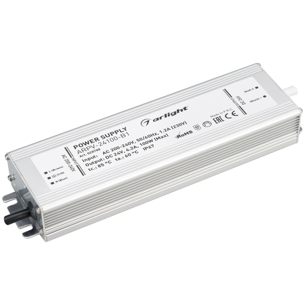 фото Блок питания arpv-24100-b1 (24v, 4,2a, 100w) (arl, ip67 металл) arlight