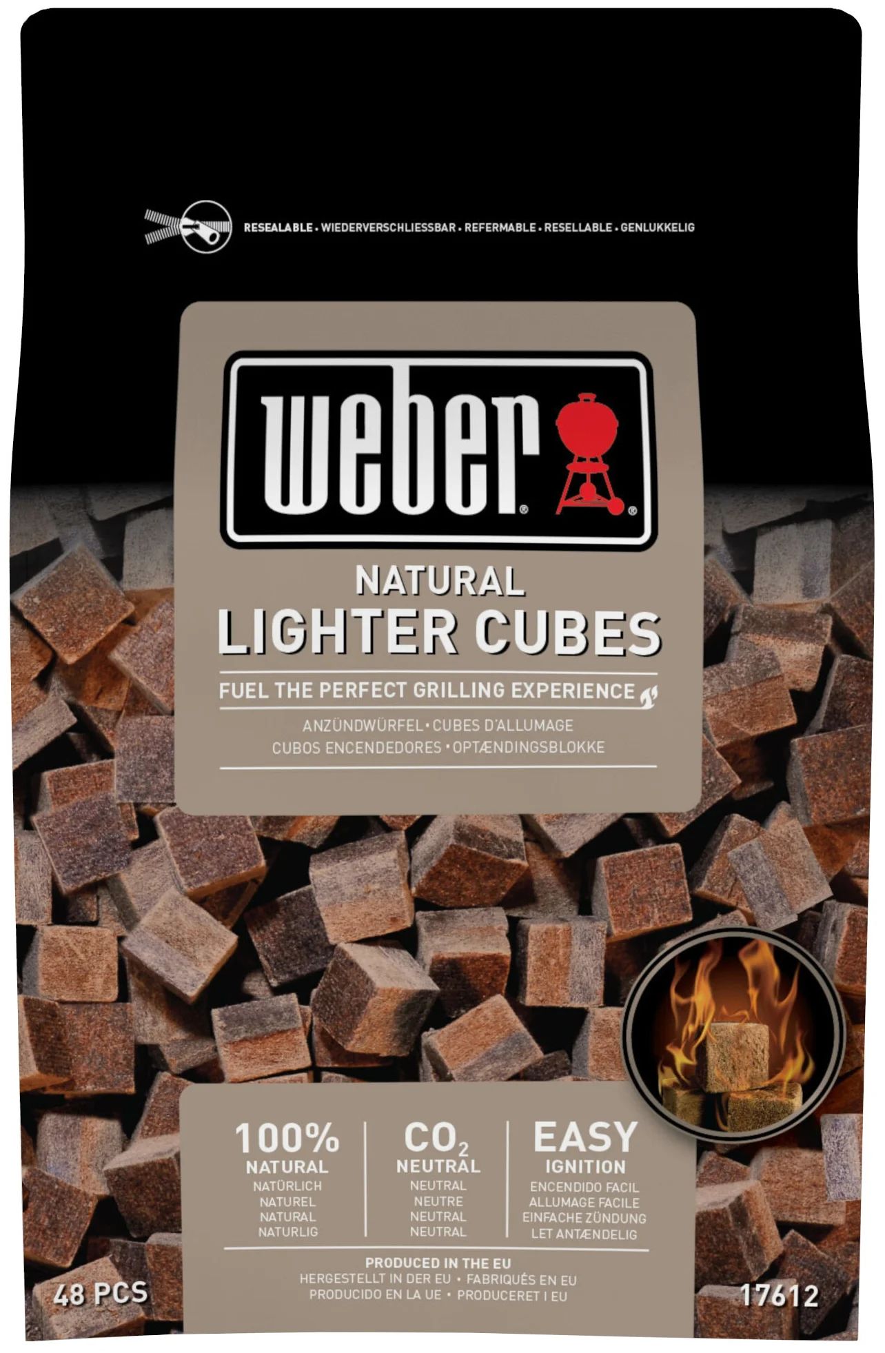 Кубики для розжига Weber 48 шт. (17612) Weber Natyral Lighter Cubes