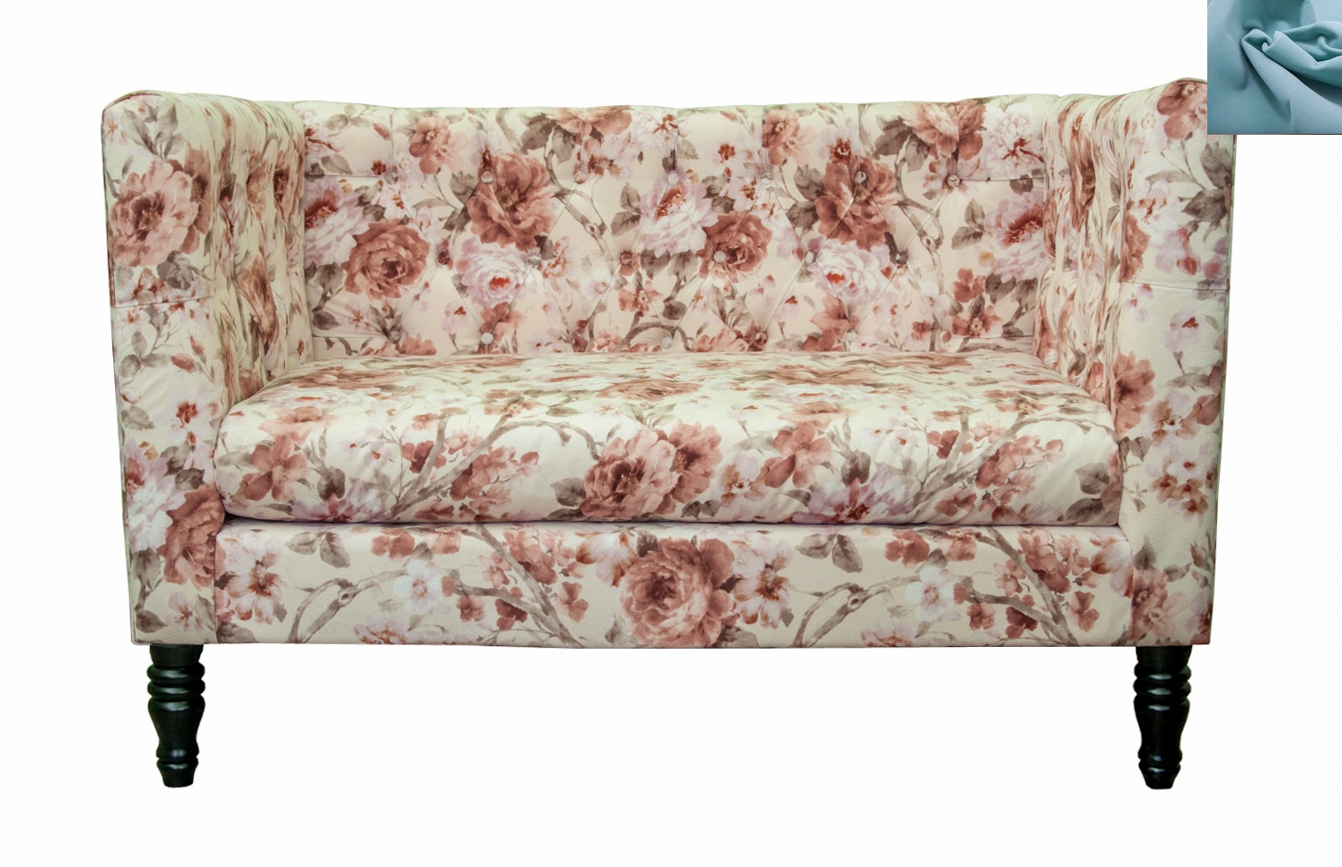 

Диван Mak-interior Rose flower голубой
