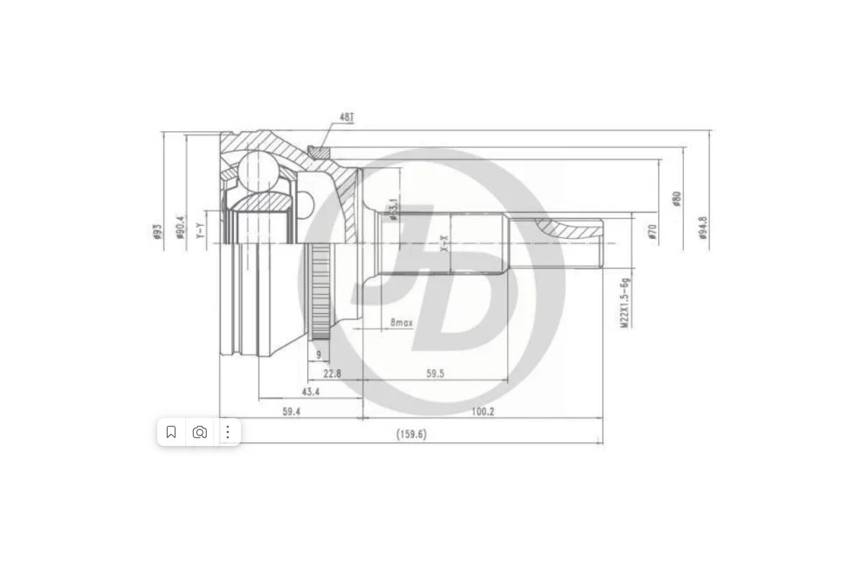 

JUST DRIVE ШРУС внешний ABS 1шт JUST DRIVE JCT0066A