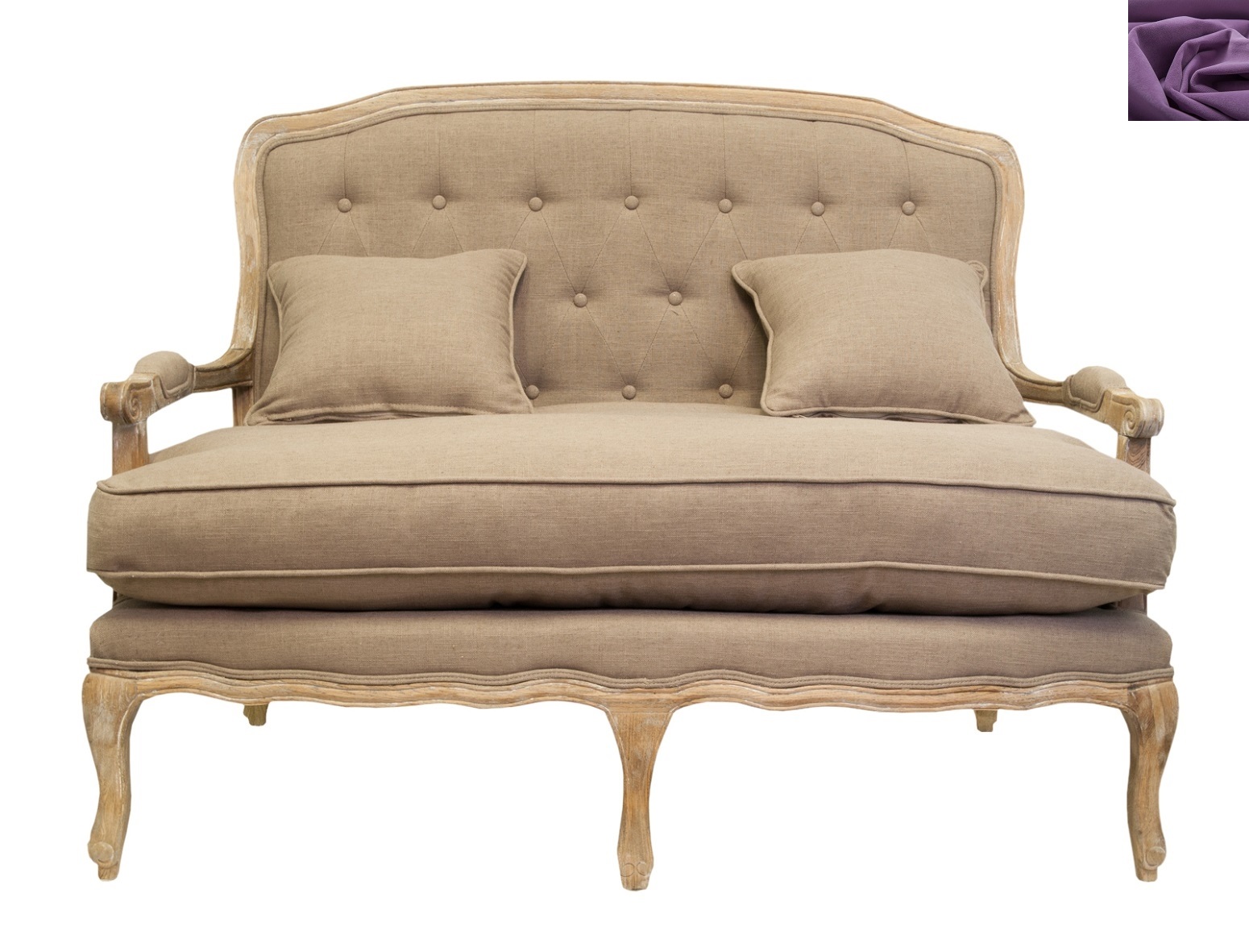 

Диван Mak-interior Yareli brown фиолетовый