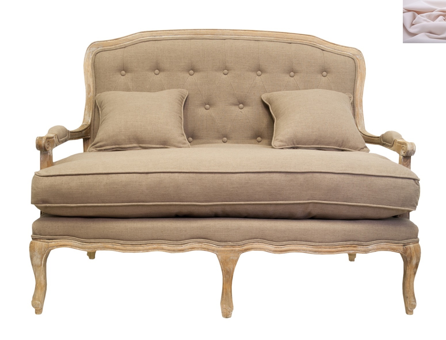 

Диван Mak-interior Yareli brown розовый