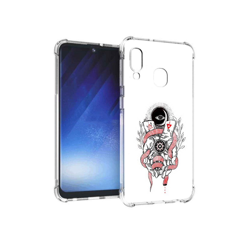 Чехол MyPads Tocco для Samsung Galaxy A20e абстрация связанные руки (PT133424.505.213)