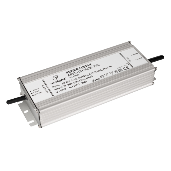 фото Блок питания arpv-uh24480-pfc (24v, 20a, 480w) (arl, ip67 металл) arlight