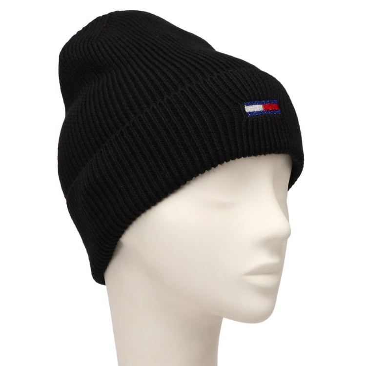 

Шапка женская Tommy Hilfiger AW0AW15474 черная, Черный, AW0AW15474