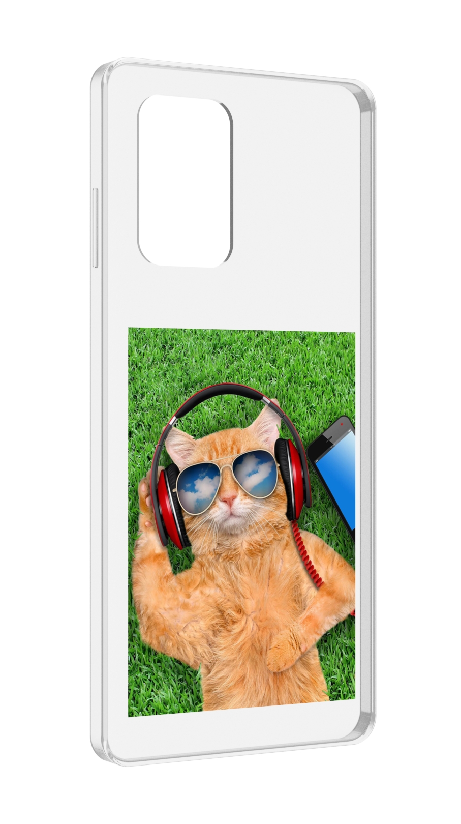 Чехол MyPads Кот-кайфарик для ZTE Blade A72 / ZTE Blade V40 Vita