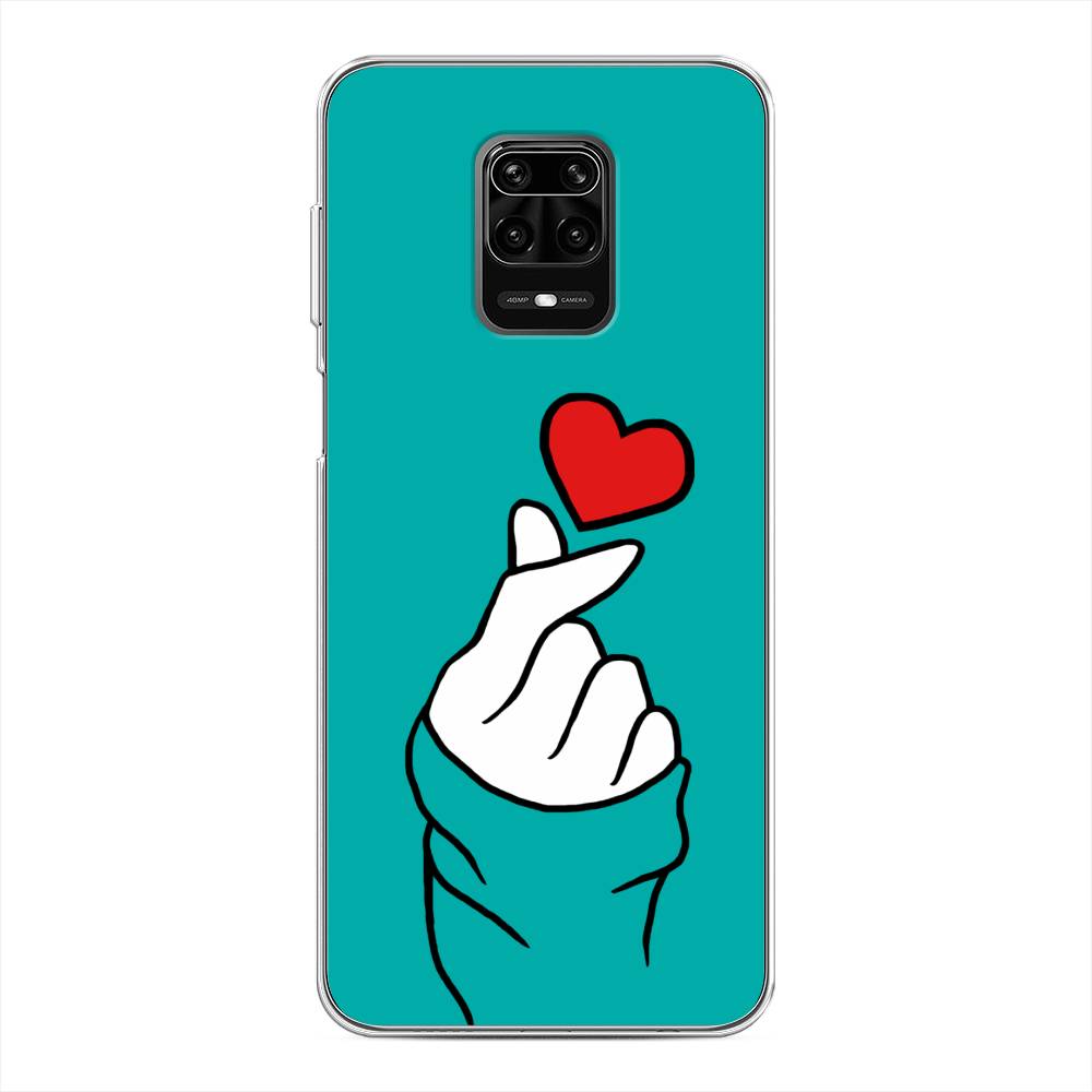 фото Силиконовый чехол "маленькое сердечко" на xiaomi redmi note 9s awog