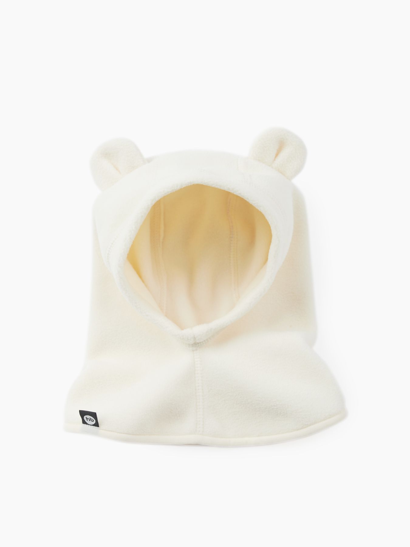 Шапочка-шлем флисовая Happy Baby 89019 молочный / milky, 50
