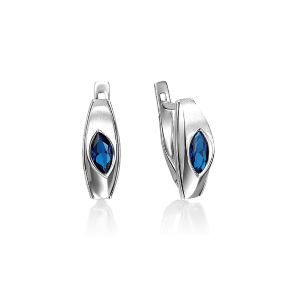 

Серьги из белого золота с сапфиром PLATINA jewelry 02-4263-00-102-1120-30, 02-4263-00-102-1120-30