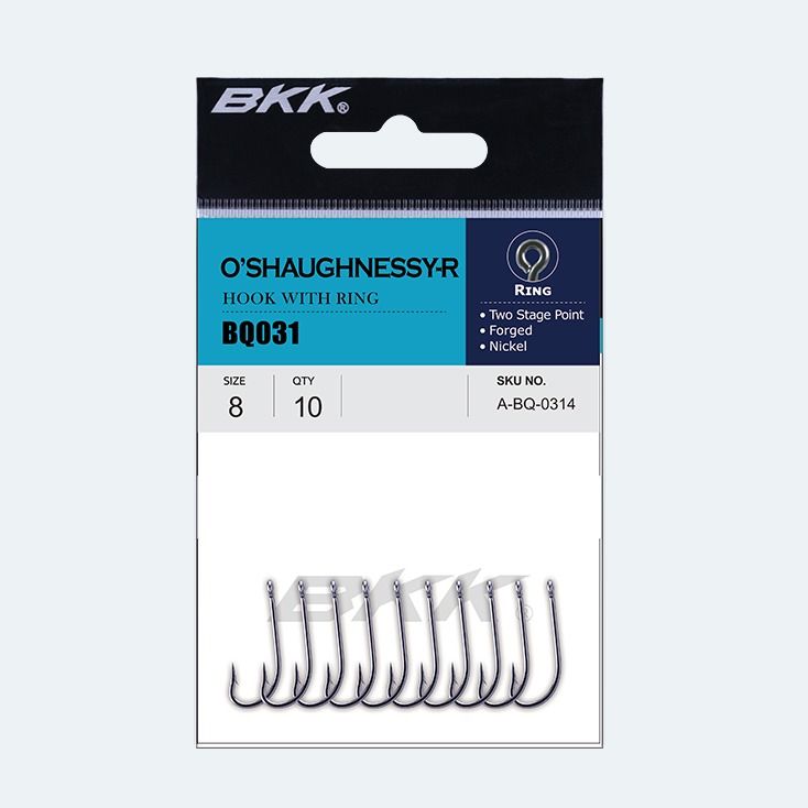 

Крючок BKK O'Shaughnessy-R (A-BQ-0310) #12 (10шт), A-BQ-0310