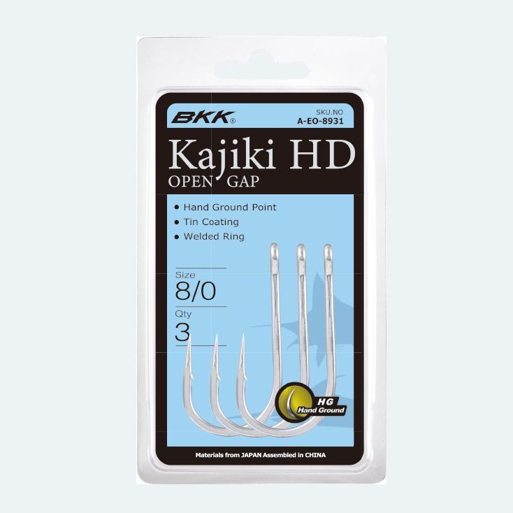 

Крючок BKK Kajiki Trolling Open Gap HD (A-EO-8933) #10/0 (2шт), A-EO-8933