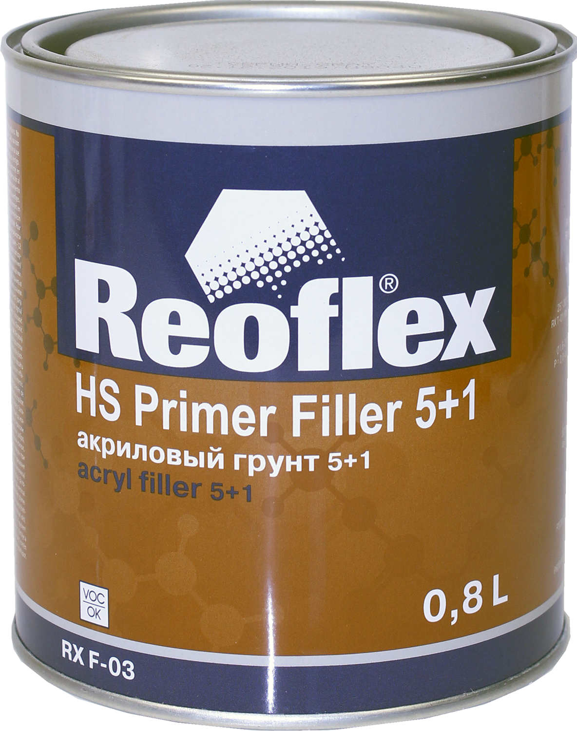 

Грунт Reoflex акриловый 4+1 (прямо на металл) черный 0,8 л (БЕЗ ОТВЕРДИТЕЛЯ нужен отвердит