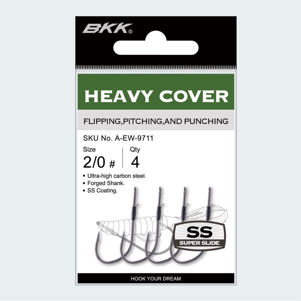 

Крючок BKK HEAVY COVER (A-EW-9714) #5/0 (4шт), A-EW-9714