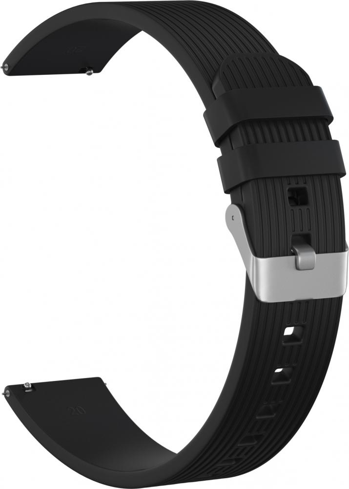 

Ремешок силиконовый GSMIN Italian Collection 20 для Huawei Watch 2 (Черный), Ремешок силиконовый GSMIN Italian Collection 20 для Huawei Watch 2