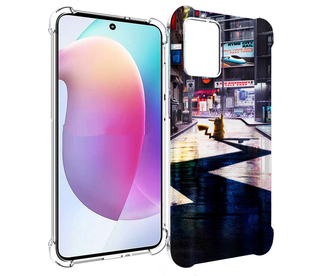 

Чехол MyPads Пикачу-в-городе для Motorola Edge 30 Neo, Прозрачный, Tocco