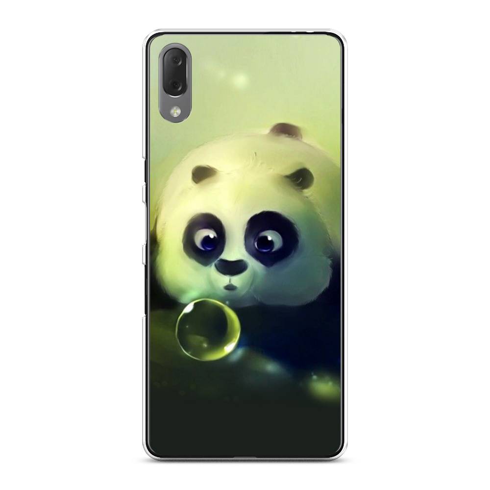 

Чехол на Sony Xperia L3 "Малыш панды", Зеленый;черный;серый, 54450-1