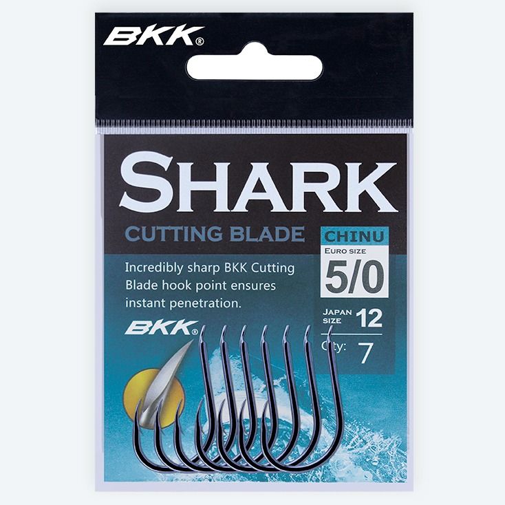 

Крючок BKK CHINU Shark (A-BN-0312) #A 0.5 (E 9) (12шт) лопатка, A-BN-0312