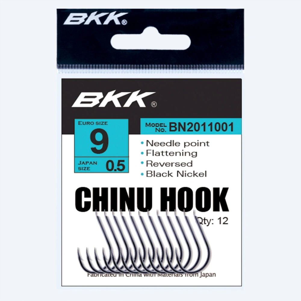 

Крючок BKK Chinu Diamond (A-BN-0125) #A 12 (E 5/0) (7шт), A-BN-0125