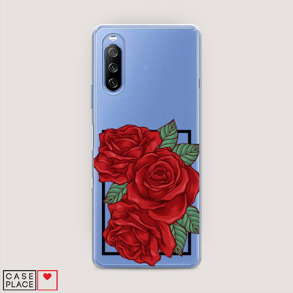 

Чехол на Sony Xperia 10 III "Три алые розы", Красный, 54950-2