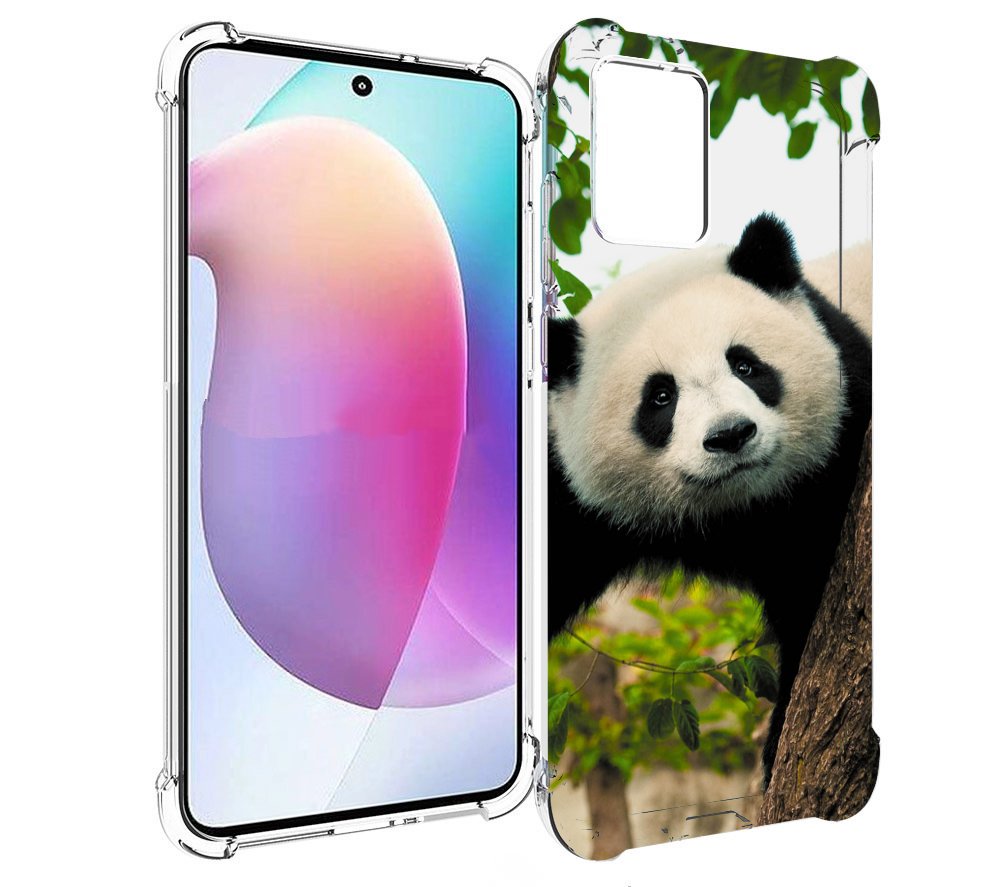 

Чехол MyPads Панда-на-дереве для Motorola Edge 30 Neo, Прозрачный, Tocco
