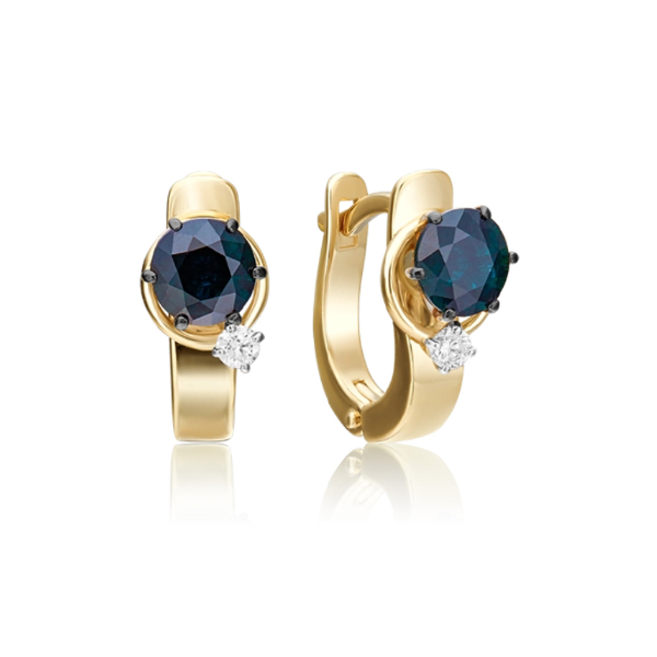 

Серьги из золота с сапфиром, бриллиантом PLATINA jewelry 02-4244-00-105-1121-30, 02-4244-00-105-1121-30