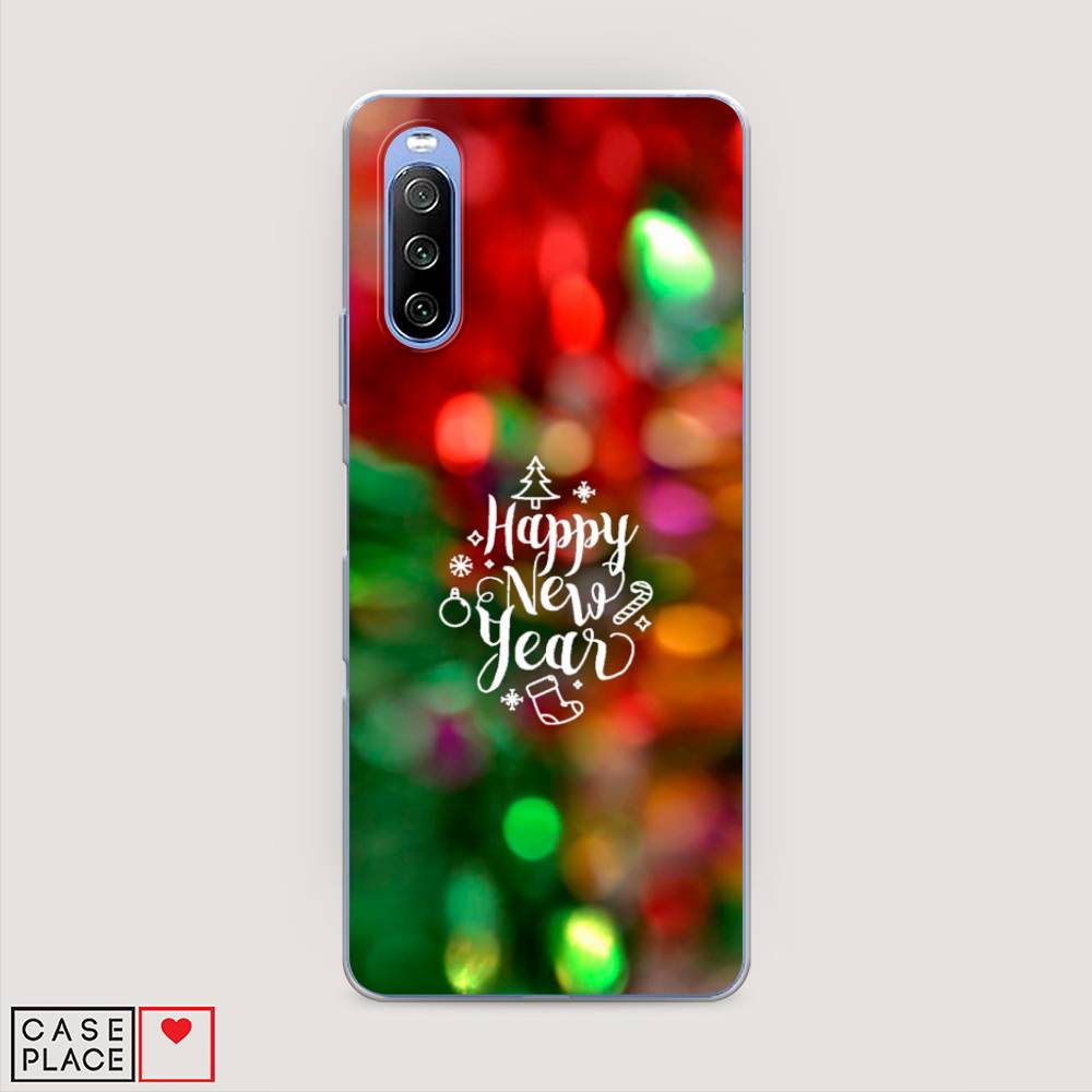 

Чехол на Sony Xperia 10 III "Новый Год на елке", Зеленый;красный;желтый, 54950-5