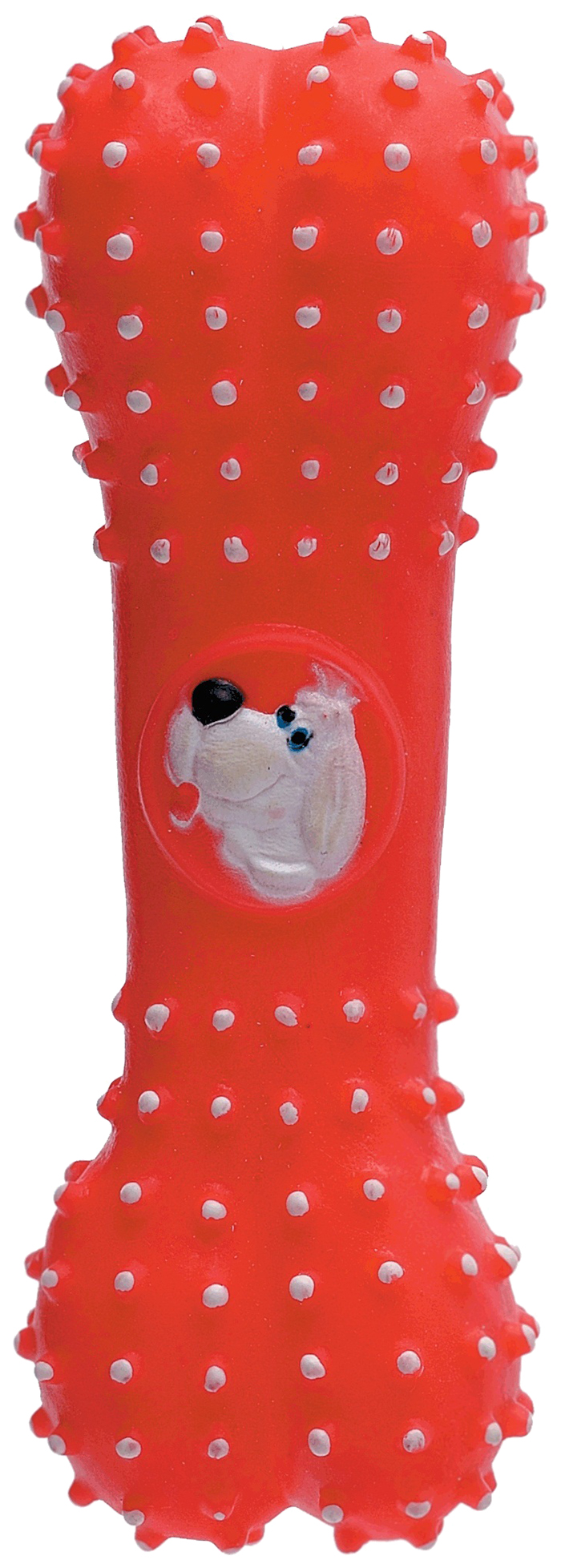 Игрушка для собак Золотая рыбка, Косточка виниловая с рисунком, 14 см