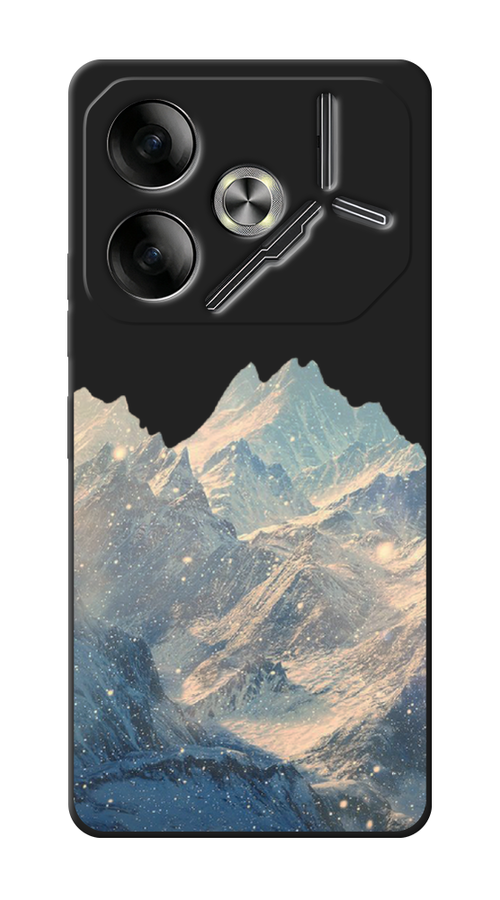 

Чехол Awog на Tecno Pova 6 "Горы арт 2", Серый, 305352-1