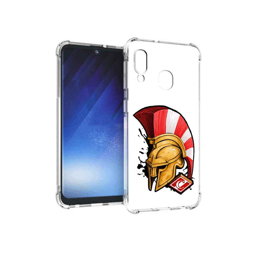 

Чехол MyPads Tocco для Samsung Galaxy A20e ФК спартак шлем (PT133424.505.185), Прозрачный, Tocco