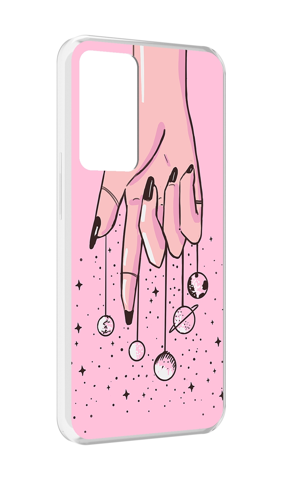 

Чехол MyPads планеты-на-пальцах для OPPO Reno 8 Lite, Прозрачный, Tocco