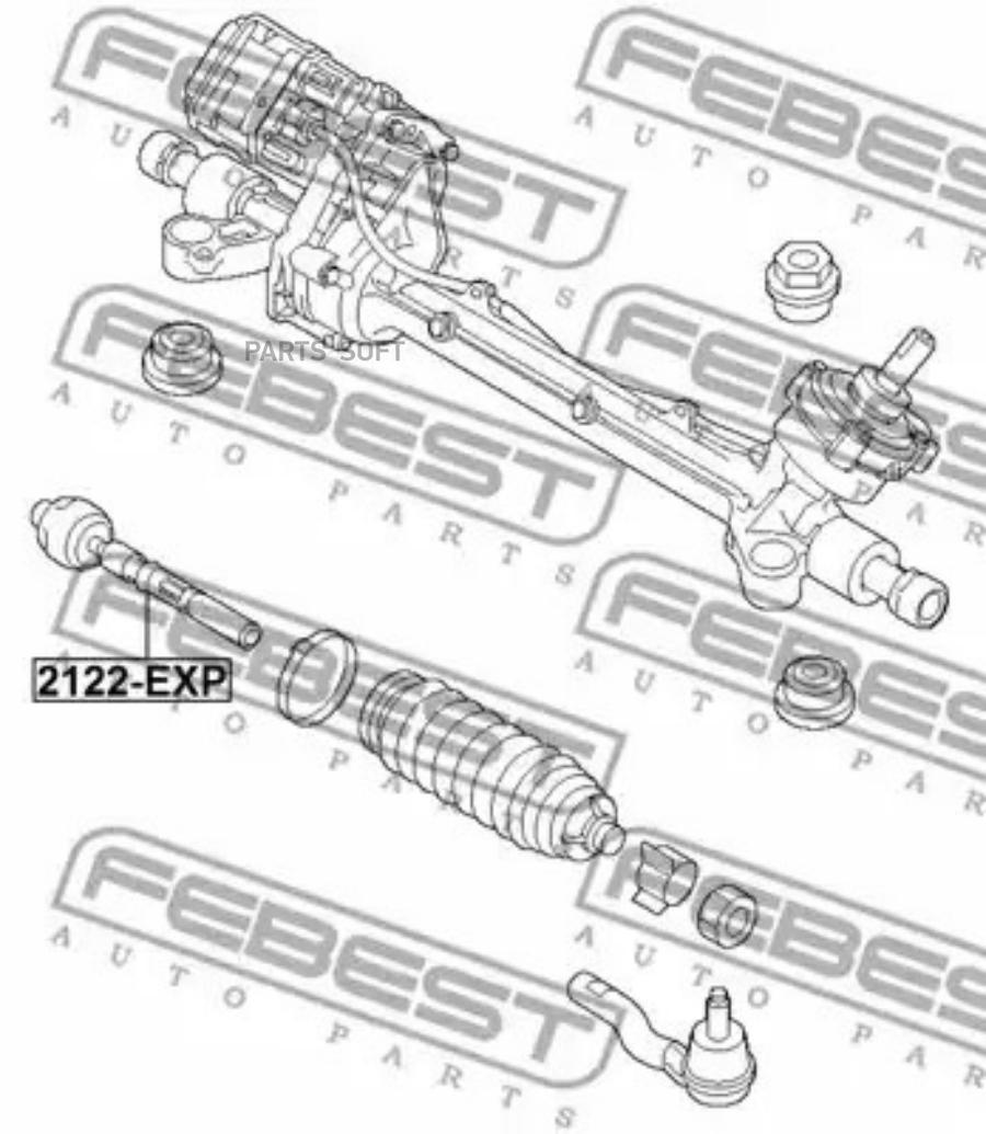 

FEBEST Тяга рулевая FORD EXPLORER V TUB 2011- FEBEST 2122-EXP