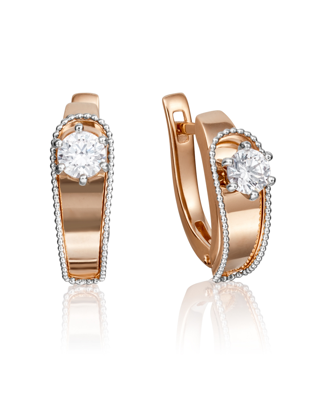 

Серьги из комбинированного золота с бриллиантом PLATINA jewelry 02-4231-00-101-1111-30, 02-4231-00-101-1111-30