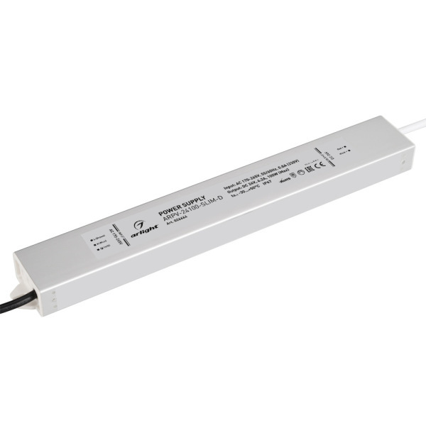 фото Блок питания arpv-24100-slim-d (24v, 4.2a, 100w) (arl, ip67 металл) arlight