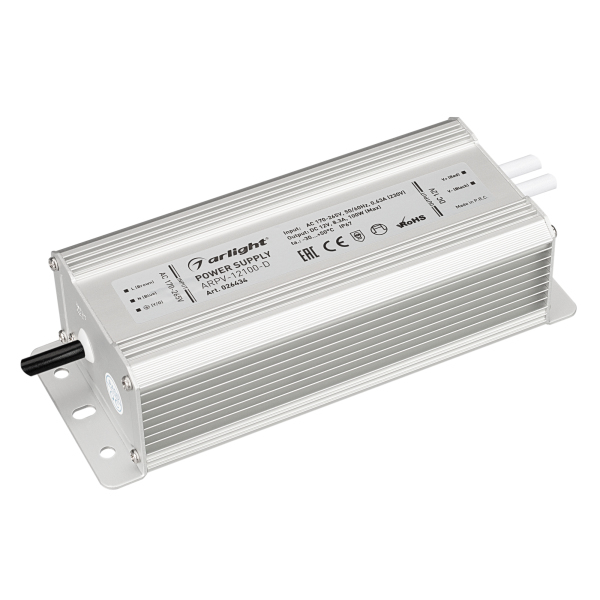 фото Блок питания arpv-12100-d (12v, 8.3a, 100w) (arl, ip67 металл) arlight