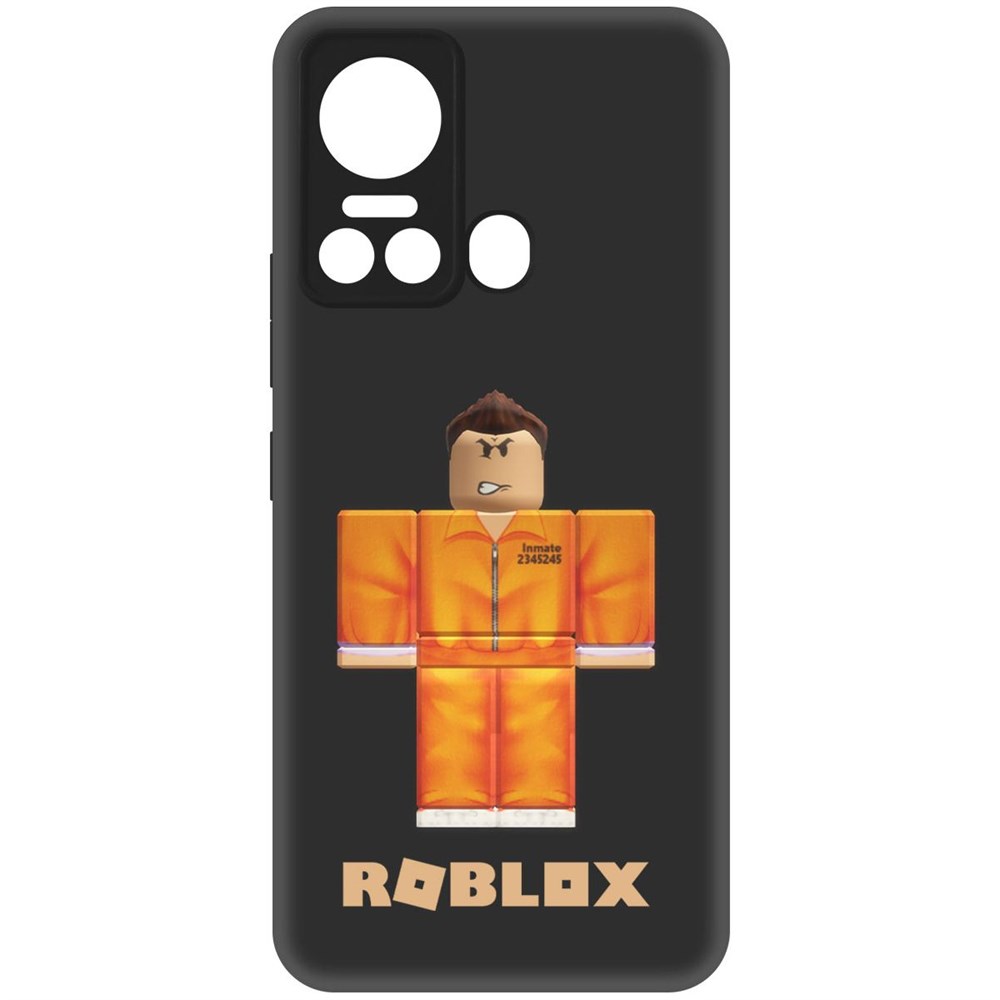 

Чехол-накладка Софт Roblox-Заключенный для Itel S18, Черный