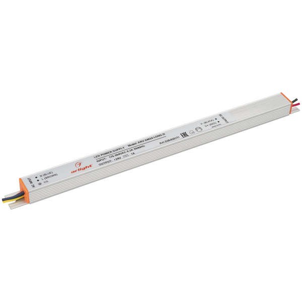 фото Блок питания arv-24024-long-d (24v, 1a, 24w) (arl, ip20 металл) arlight