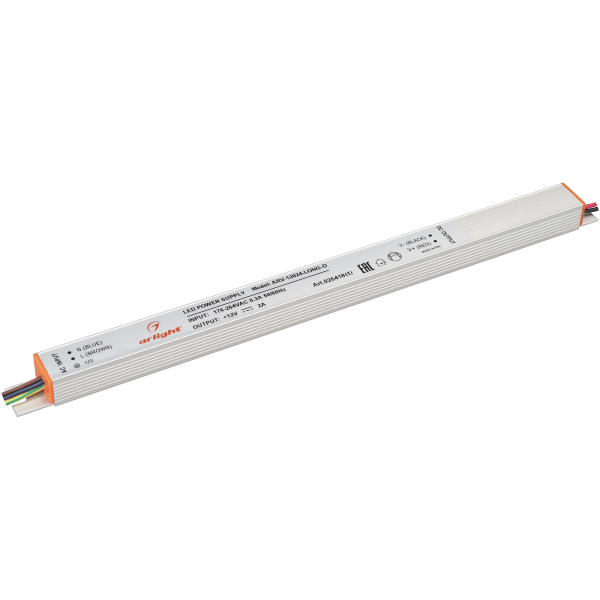 фото Блок питания arv-12024-long-d (12v, 2a, 24w) (arl, ip20 металл) arlight